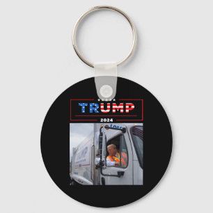 Donald Trump åker i Garge Truck Shirt Garge Tee Nyckelring