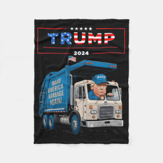 Donald Trump åker i Garge Truck skjorta Garge för  Fleecefilt