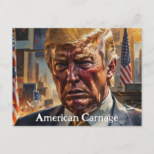 Donald Trump American Carnage Vykort