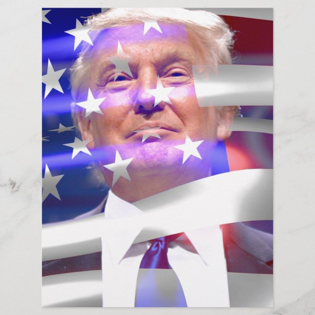 donald trump american flagga (Framsida)