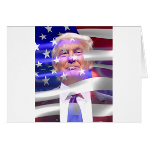 donald trump american flagga hälsningskort