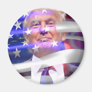 donald trump american flagga magnet