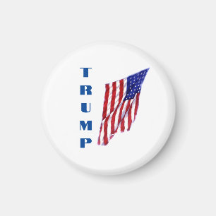Donald Trump American Flagga Pop Art Magnet