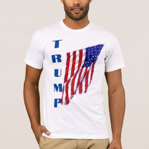 Donald Trump American Flagga Pop Art T Shirt