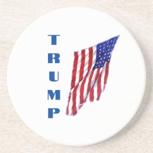 Donald Trump American Flagga Pop Art Underlägg