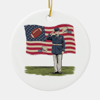 Donald Trump American Football President 2025 Julgransprydnad Keramik