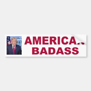 Donald Trump Amerikansk Badass 2020 Bildekal