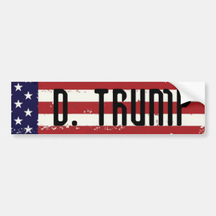 Donald Trump amerikanska flagganbildekal 2016 Bildekal