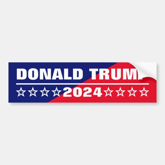 Donald Trump, amerikanska presidentvalet 2024 Bildekal (Framsidan)