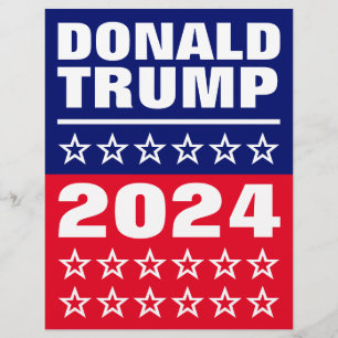 Donald Trump, amerikanska presidentvalet 2024 Reklamblad