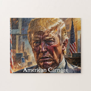 Donald Trump Amerikanskt blodbad Pussel