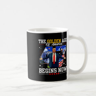 Donald Trump Amerikas gyllene ålder börjar i hög g Kaffemugg