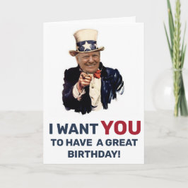 DONALD TRUMP ANNIVERSARY BIRTHDAY CARD KORT