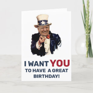 DONALD TRUMP ANNIVERSARY BIRTHDAY CARD KORT