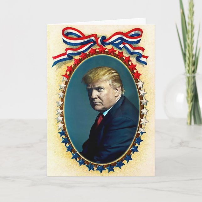 Donald Trump Anpassade Helgdag Card Helgkort (Framsida)