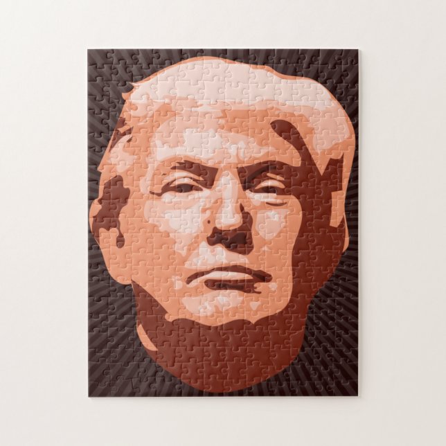 DONALD TRUMP ANSIKTE JIGSAW PUZZLE PUSSEL (Vertikal)