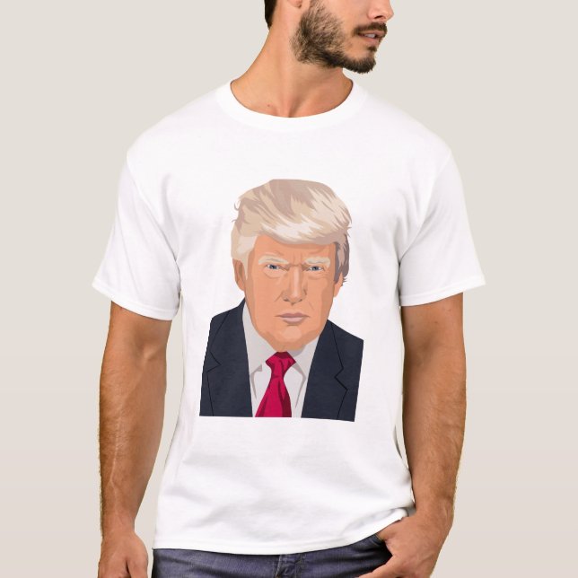 Donald Trump ansikte T Shirt (Framsida)