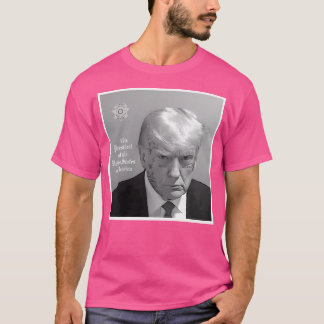 Donald Trump Ansikte Tattoo Mugshot T Shirt