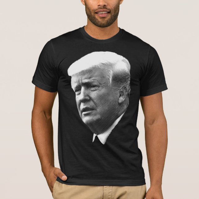 Donald Trump ansikteporträtt T Shirt (Framsida)