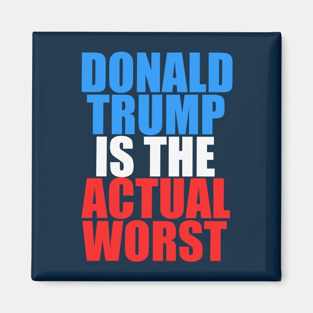 Donald Trump är den faktiska sämsta blå Magnet (Framsidan)