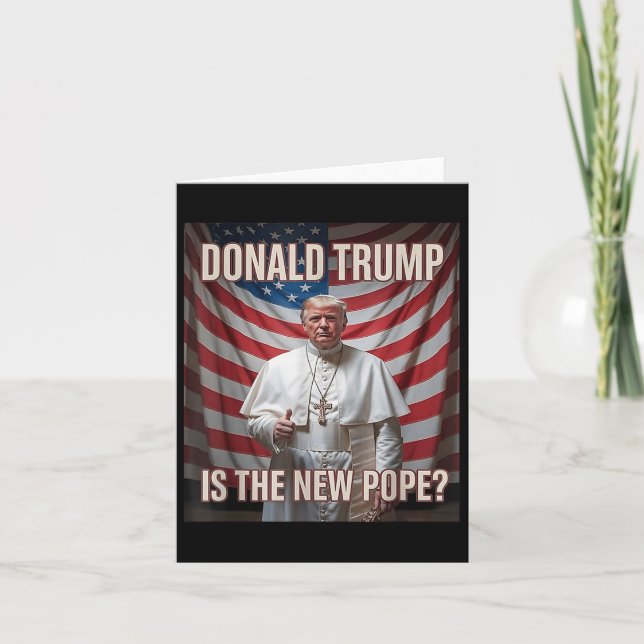 Donald Trump är den nya påven Kort (Framsida)