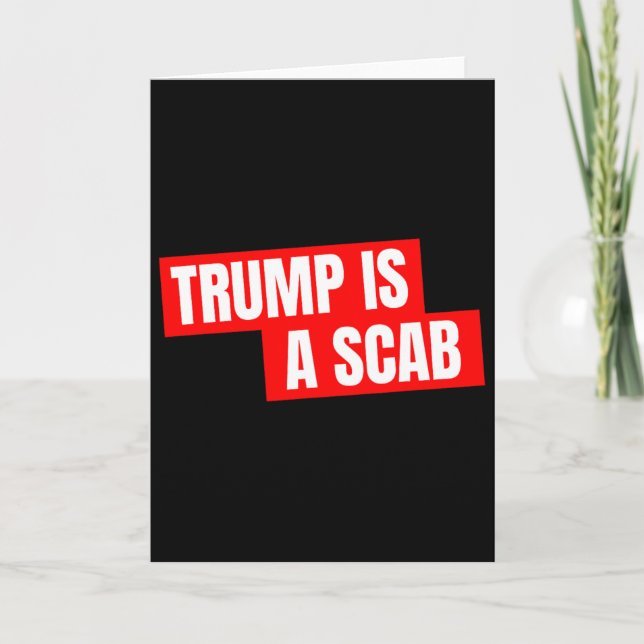 Donald Trump Är En Gubbe  Kort (Framsida)