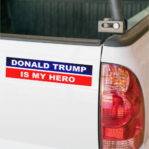 Donald Trump är min Hero Red, White och Blue Bildekal