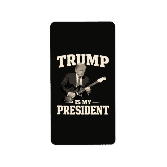 Donald Trump är min president Adressetikett (Framsidan)