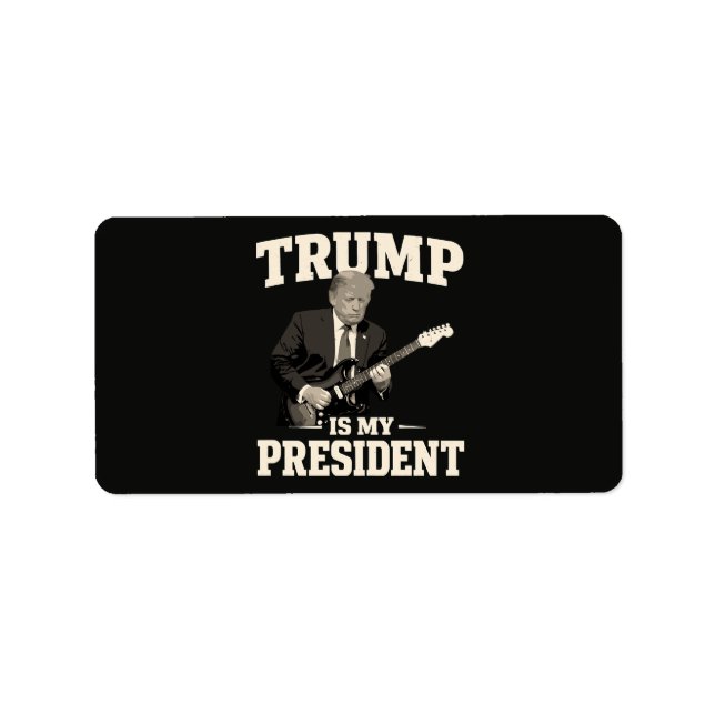 Donald Trump är min president Adressetikett (Framsidan)