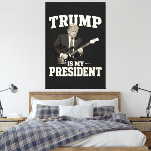 Donald Trump är min president Canvastryck