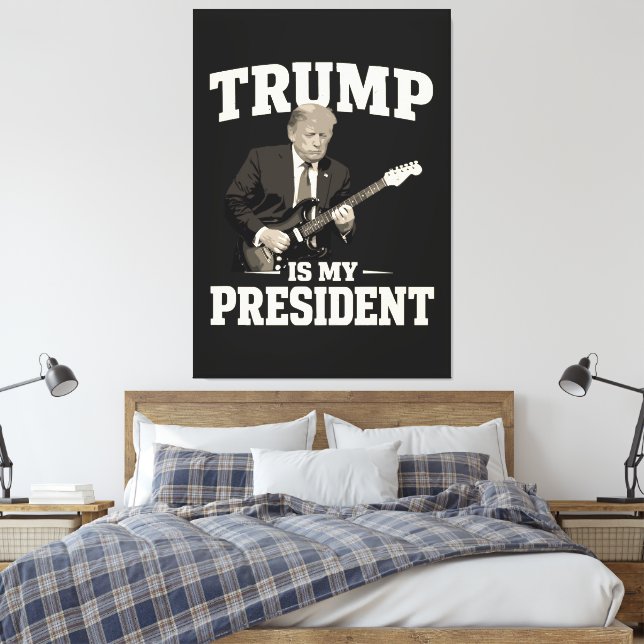 Donald Trump är min president Canvastryck (Insitu (sovrum))
