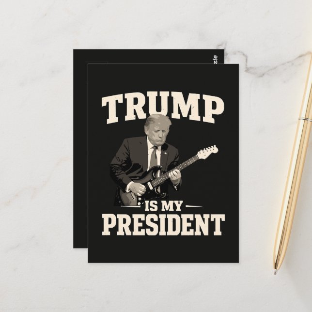 Donald Trump är min president Vykort (Fram/Back In Situ)
