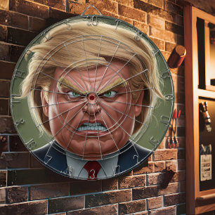 Donald Trump Arg Ansikte Darttavla