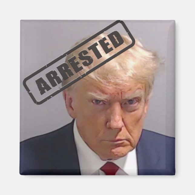 Donald Trump "Arrested" Mugshot Magnet (Framsidan)