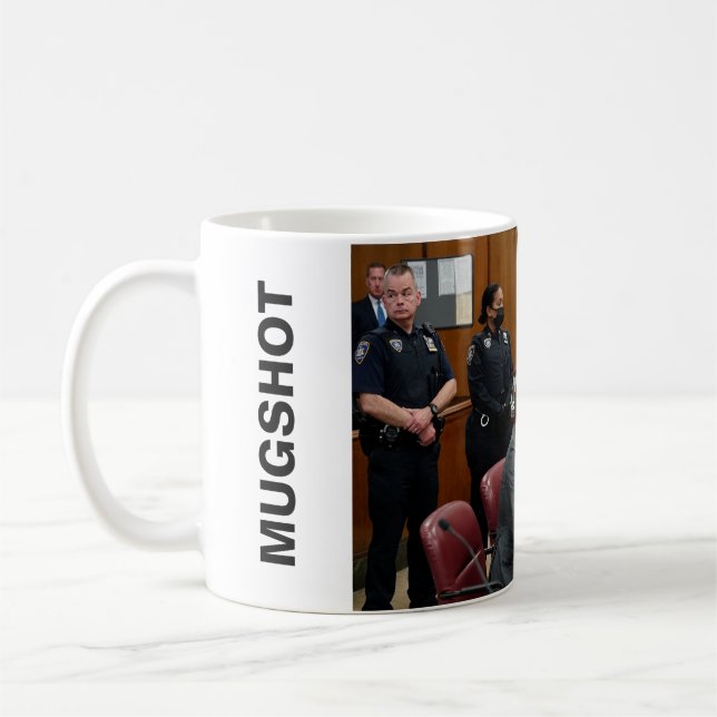 Donald Trump arresterade Mugshot Mugg (Vänster)