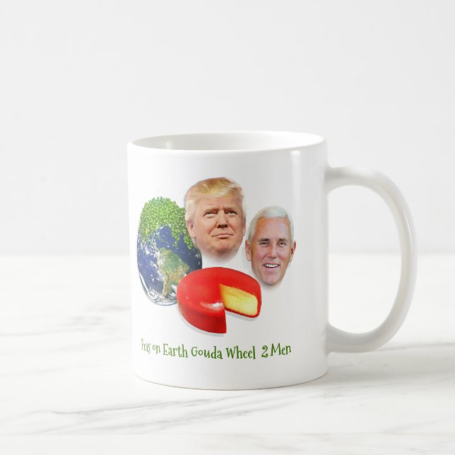 Donald Trump ärtor på jordGouda rullar 2 manar Kaffemugg (Höger)