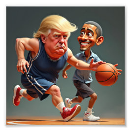 Donald Trump Barack Obama Fototryck