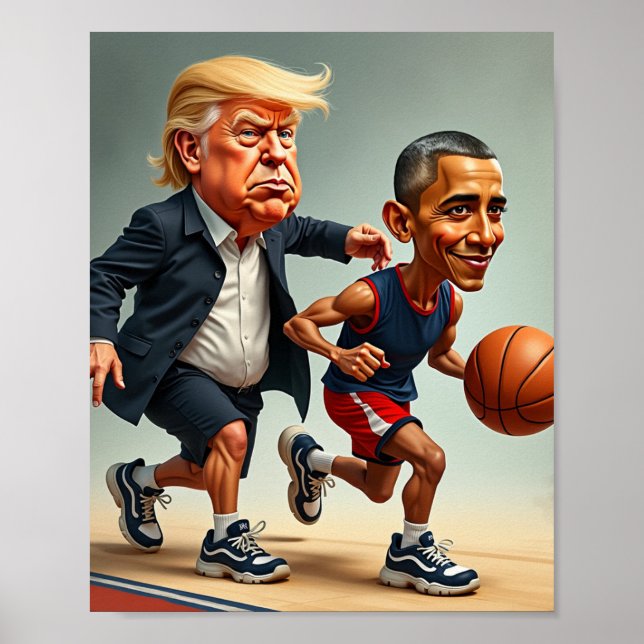 Donald Trump Barack Obama Poster (Framsidan)