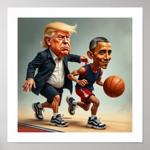 Donald Trump Barack Obama Poster