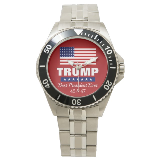 DONALD TRUMP BÄSTA PRESIDENT NÅGONSIN KLICKA ARMBANDSUR (Framsida)