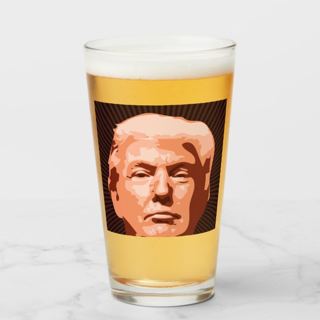 DONALD TRUMP BEER TUMBLER FÖR FARS DAG GLASKOPP (Framsida fylld)