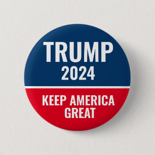Donald Trump Behålla America Underbar 2024 Knapp
