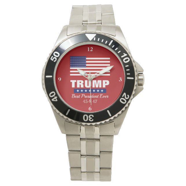DONALD TRUMP BEST PRESIDENT EVER WATCH ARMBANDSUR (Framsida)