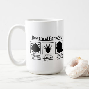 Donald Trump Beware of Parasites Kaffemugg
