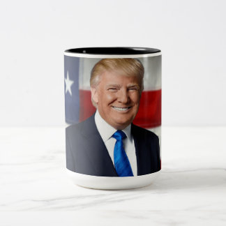 Donald Trump: "Bigly" mugg! Två-Tonad Mugg