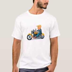 Donald Trump biker President gladde sig åt modern T Shirt