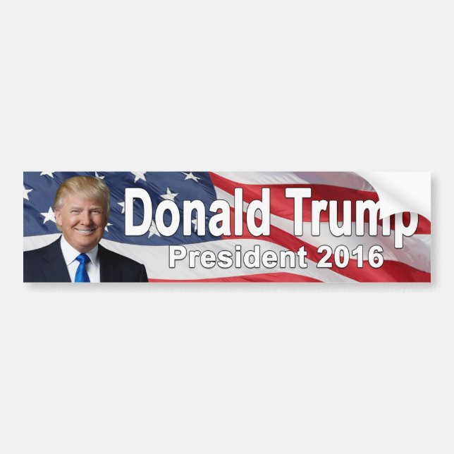 Donald Trump bildekal (Framsidan)