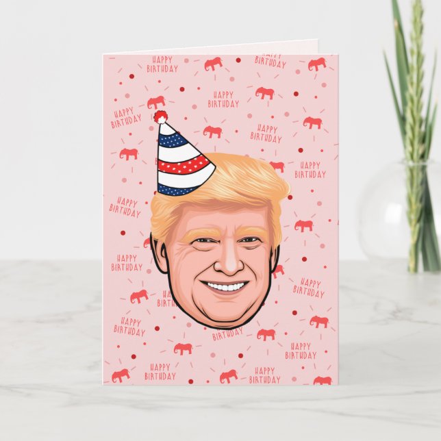 DONALD TRUMP BIRTHDAG KORT (Framsida)