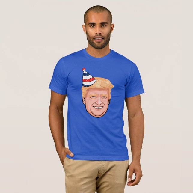 DONALD TRUMP BIRTHDAG T SHIRT (Hel framsida)