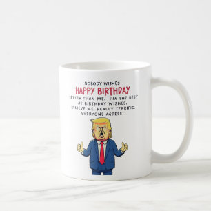 Donald Trump Birthday Card Kaffemugg
